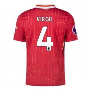 Liverpool Virgil van Dijk #4 Domaci Dres 2024-25 Kratak Rukavima